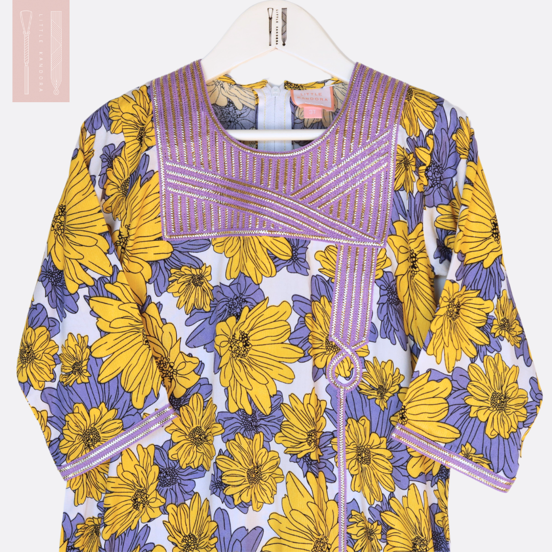Floral Classic Talli - Purple & Yellow