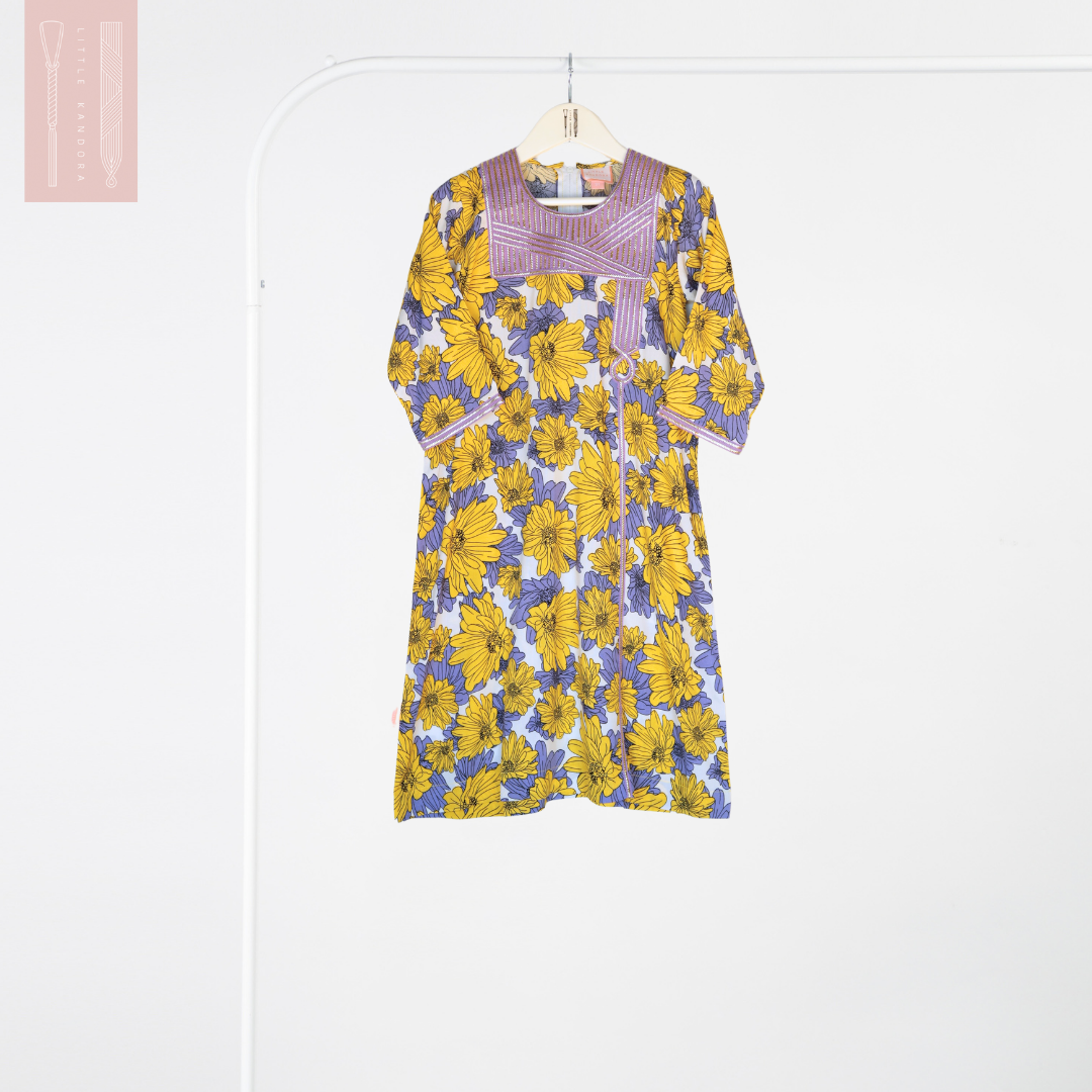 Floral Classic Talli - Purple & Yellow