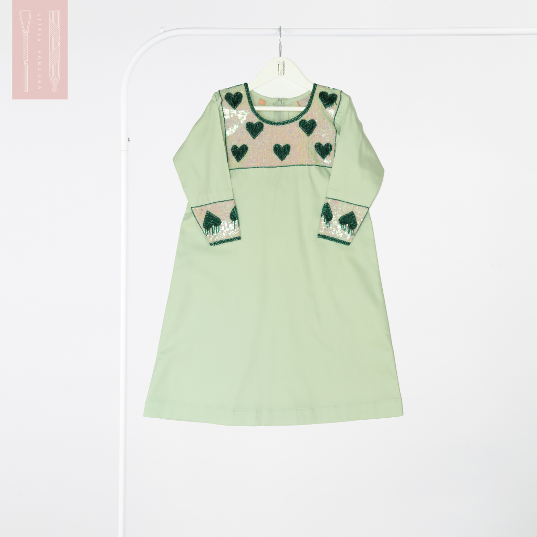 (Pre-order before the National Day) The Polka Heart set - Green