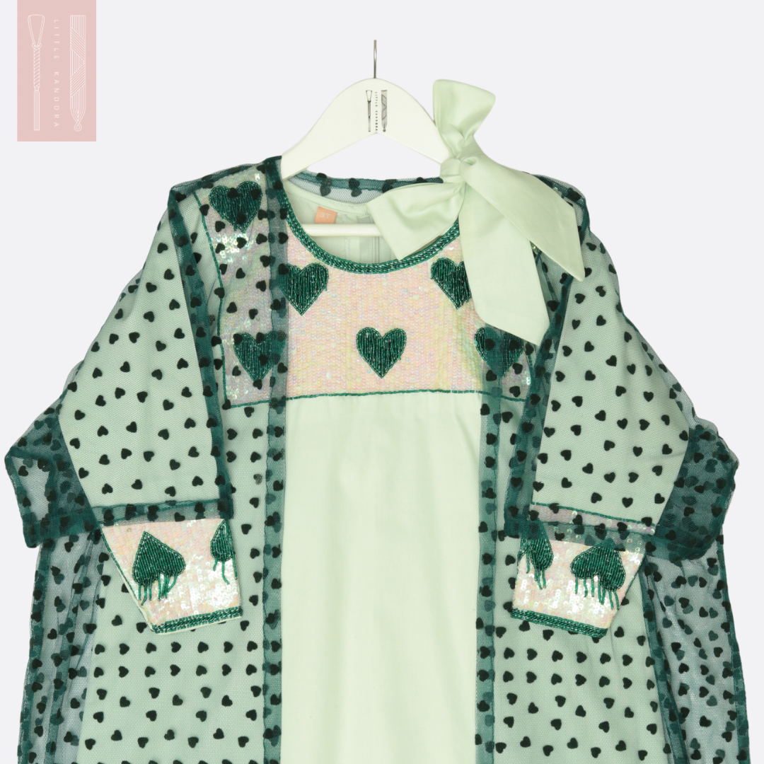 (Pre-order before the National Day) The Polka Heart set - Green