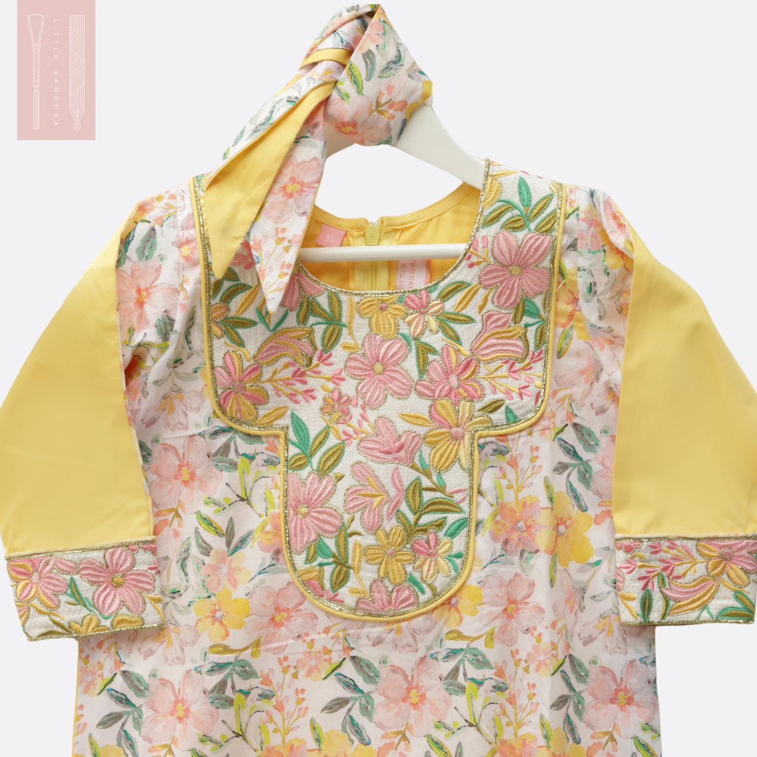 Spring Kandora - Yellow