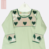 (Pre-order before the National Day) The Polka Heart set - Green