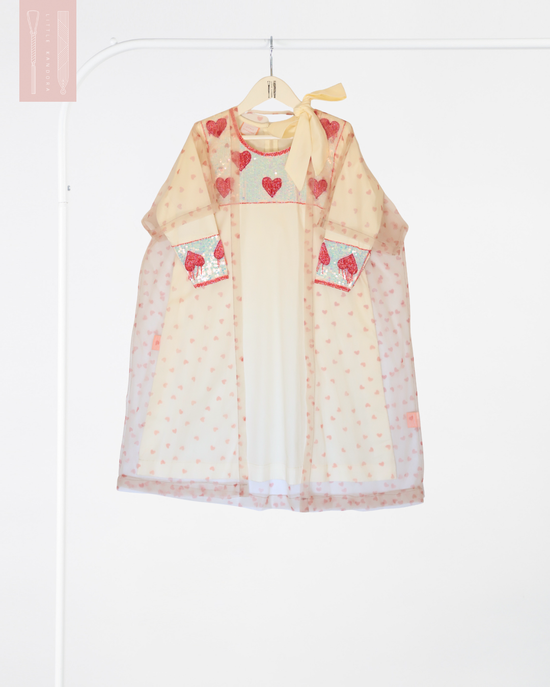 (Pre-order 1-2 weeks) The Polka Heart set - Red&Off-White